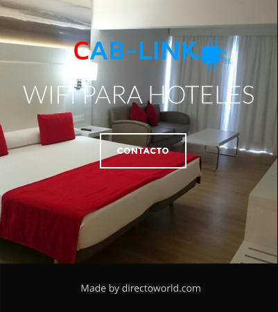 Made by directoworld.com WIFI PARA HOTELES CONTACTO CAB-LINK CONTACTO